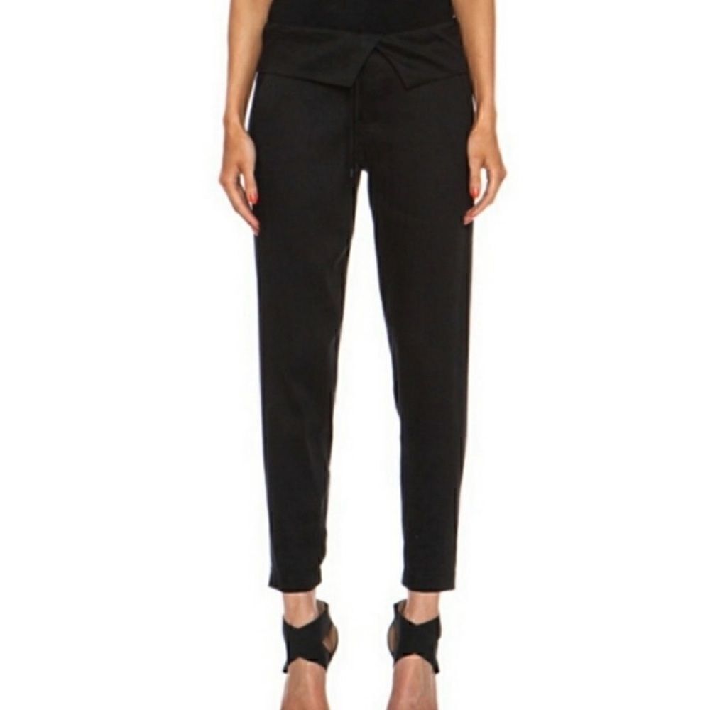 Vince High Rise Linen Blend Pants